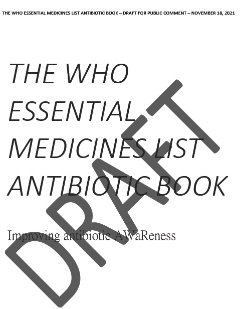 (E00011) THE WHO ESSENTIAL MEDICINES LIST ANTIBIOTIC BOOK